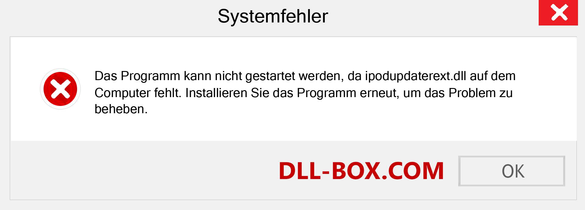 ipodupdaterext.dll-Datei fehlt?. Download für Windows 7, 8, 10 - Fix ipodupdaterext dll Missing Error unter Windows, Fotos, Bildern